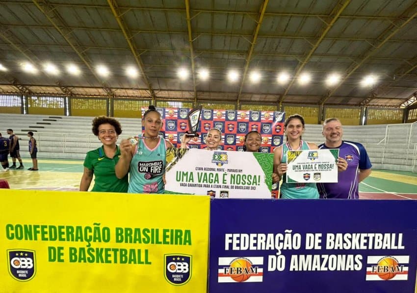 Marombas On Fire, no feminino e AMZ Basketball, no masculino, garantem título da etapa regional do CBB 3x3 adulto