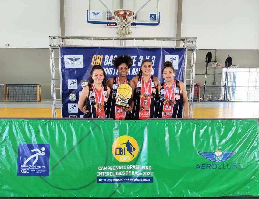 Definidos os campeões do Campeonato Brasileiro Interclubes 3x3 feminino