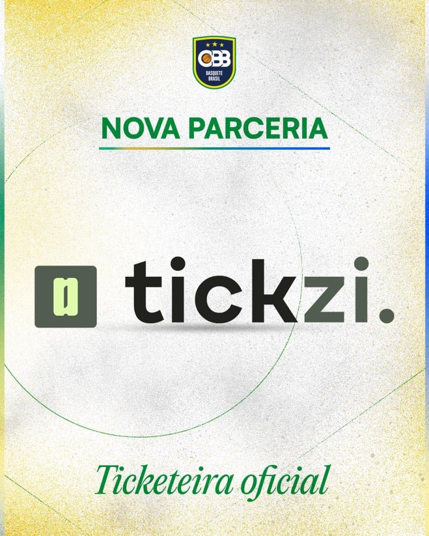 CBB e  Tickzi juntas: empresa é a Ticketeira oficial do basquete brasileiro