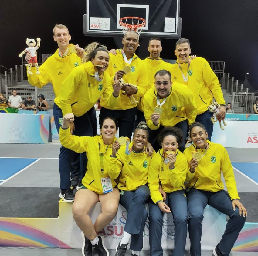 Dobradinha: Brasil conquista o ouro com as Seleções 3x3 masculina e feminina nos Jogos Sul-Americanos