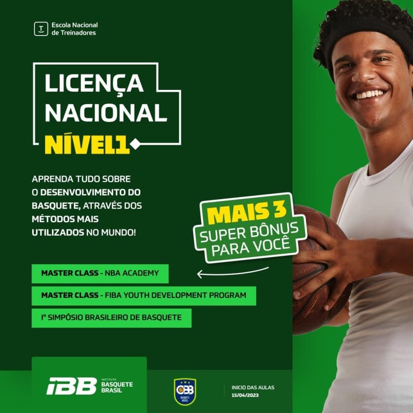 IBB abre pré-inscrição para o Nível 1 da Escola Nacional de Treinadores