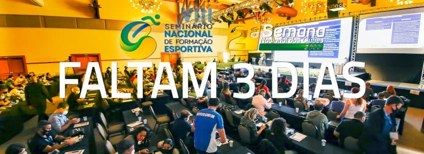Está chegando!!! VIII Seminário Nacional de Formação Esportiva começa na segunda-feira (31)