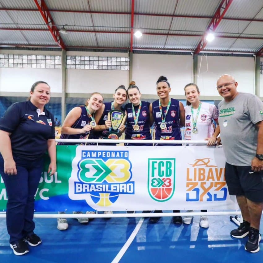 Unisociesc Blumenau, , no feminino e Brusque KTO, no masculino, são campeões da etapa Sul do CBB 3x3 sub-23