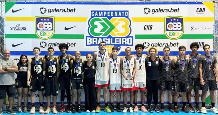 Unimed, no feminino e Centro Olímpico, no masculino, são campeões da etapa Extra São Paulo do CBB 3x3 sub-18