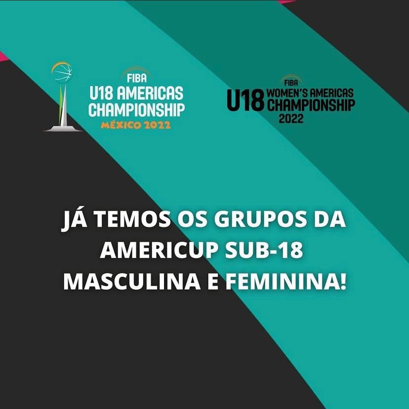 Brasil conhece rivais nas AmeriCups masculina e feminina sub-18