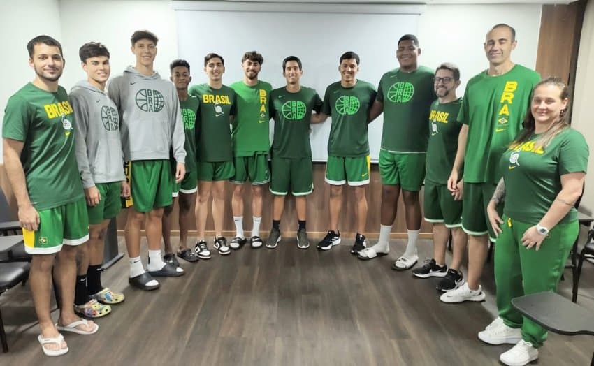 Seleção masculina Sub-18 3x3 se apresenta para a Copa do Mundo
