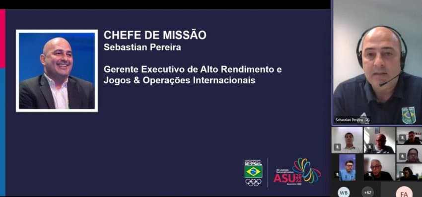 COB realiza primeira reunião com chefes de equipe visando os Jogos Sul-Americanos Assunção 2022