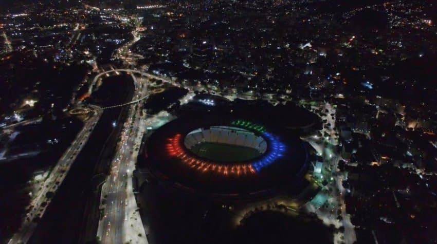 COB ilumina Maracanã para celebrar o Dia Olímpico