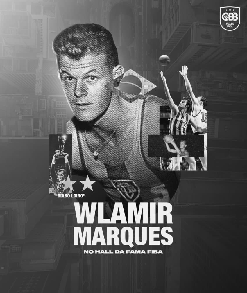 Com indicação da CBB junto à FIBA, Wlamir Marques é induzido ao Hall da Fama do Basquete