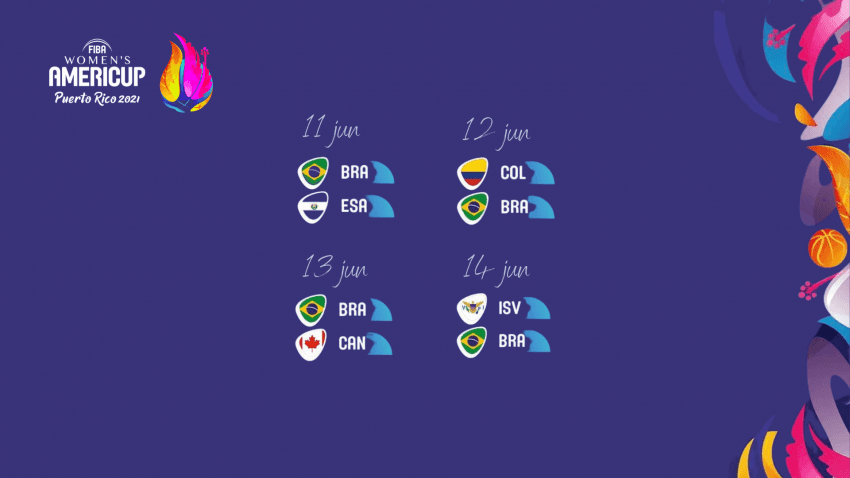 AmeriCup feminina divulga tabela, e Brasil estreia diante de El Salvador