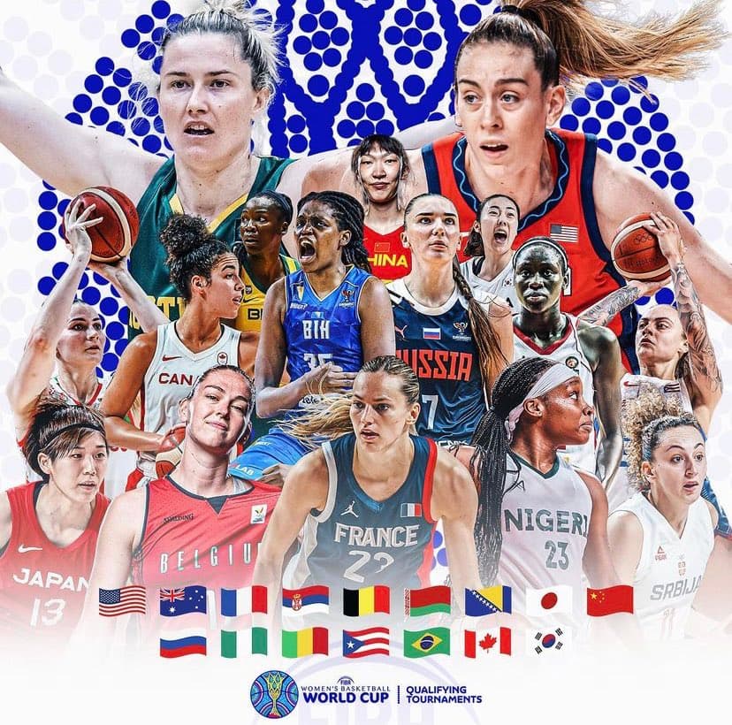 Pré-Mundial feminino de basquete: 16 equipes em busca de 12 vagas em Sydney 2022