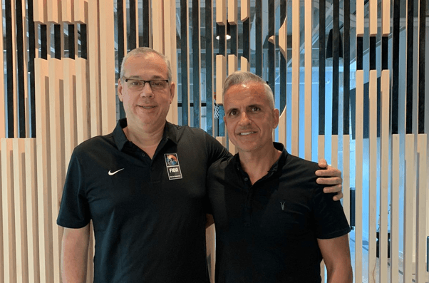 Diretor executivo da CBB Marcelo Sousa se reúne com CEO da FIBA Américas, Carlos Alves