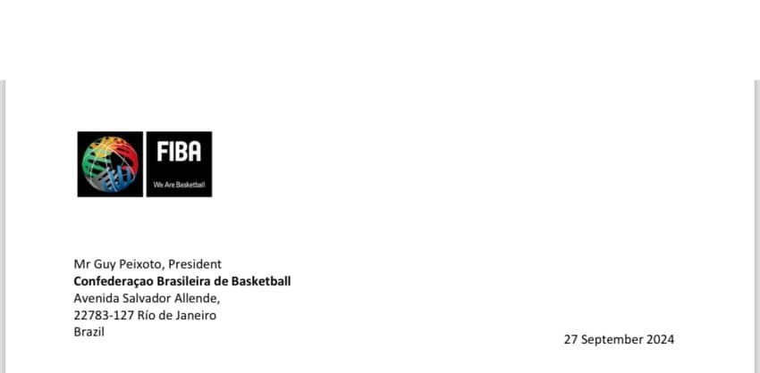 FIBA parabeniza a CBB por eleição de Marcelo Sousa à presidência