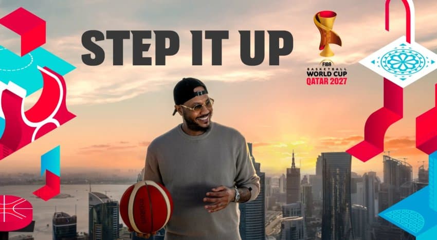 Carmelo Anthony revela identidade visual da Copa do Mundo masculina 2027 no Catar