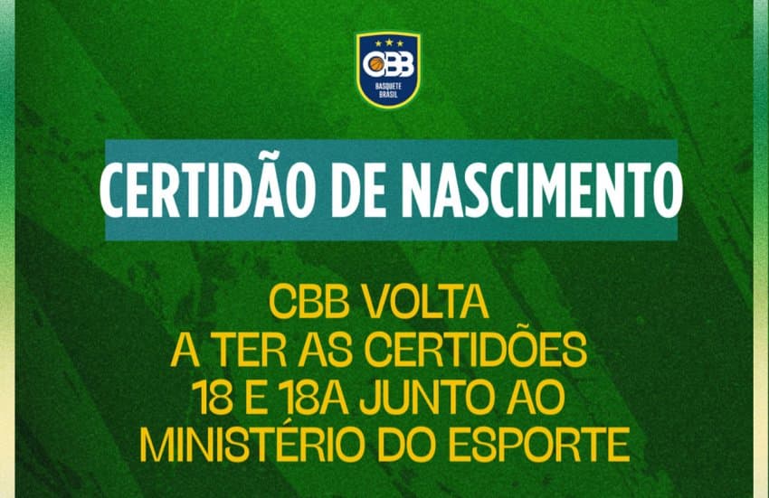 Virando o jogo: CBB recebe Certificação 18 e 18A do Ministério do Esporte e volta a ter acesso à verbas públicas