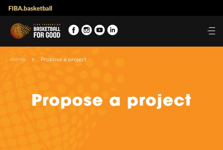 FIBA Foundation lança chamada do Basketball for Good