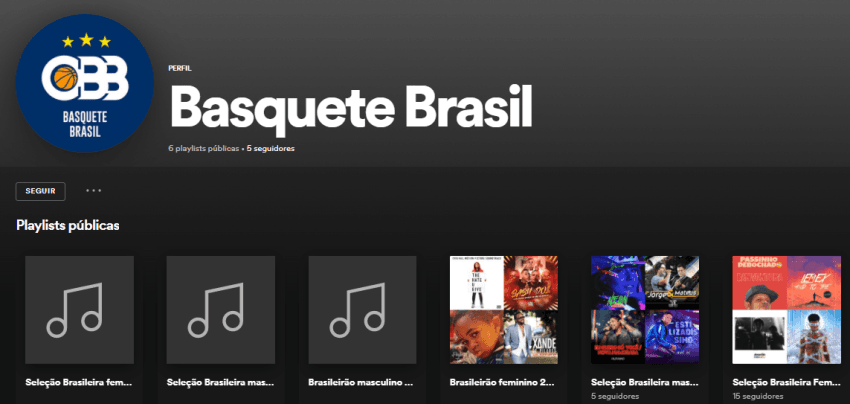 Seleções Brasileiras ganham playlist com músicas favoritas dos atletas no Spotify