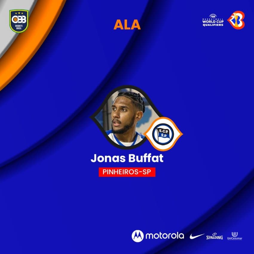 Rafa Luz se lesiona, e Jonas Buffat é convocado para janela das Eliminatórias diante do Chile