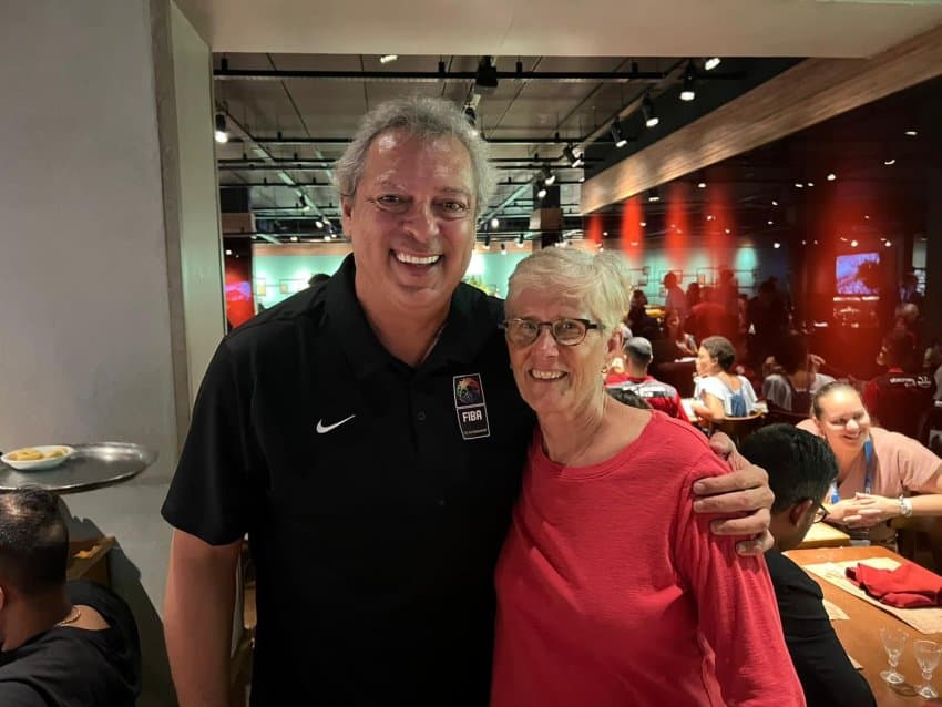 Presidente da CBB, Guy Peixoto Jr se reúne com presidente da FIBA Américas Carol Callan