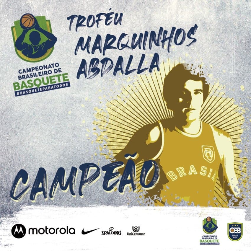 Marquinhos Abdalla Leite dá nome ao troféu de campeão do Brasileirão 2022 de basquete