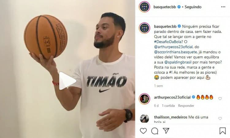 Quarentena com conteúdo: com Lives, podcasts e desafios, CBB dá opções ao basqueteiro