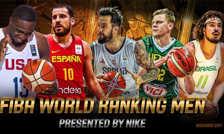 Após vitórias sobre Chile e Venezuela, Brasil sobe uma posição no ranking da FIBA