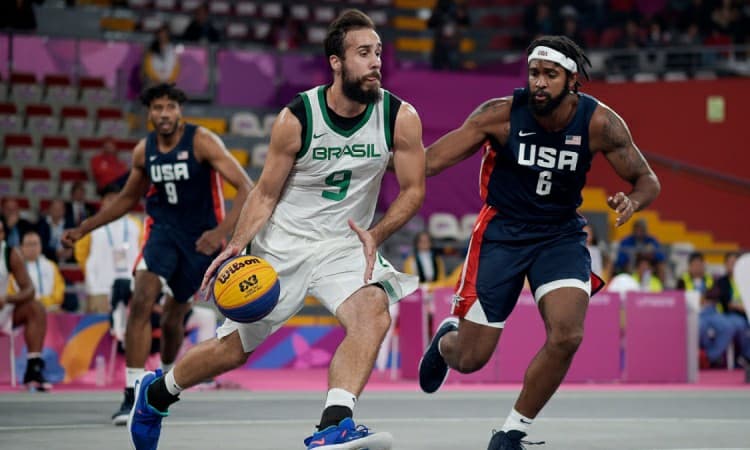 Brasil derrota República Dominicana e EUA na disputa masculina do Basquete 3x3