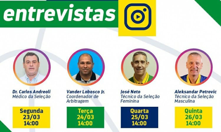 CBB Live: Instagram do Basquete Brasil terá série de entrevistas ao vivo