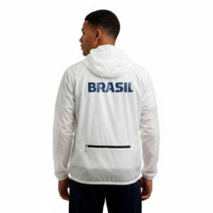 Jaqueta Corta Vento Branca CBB