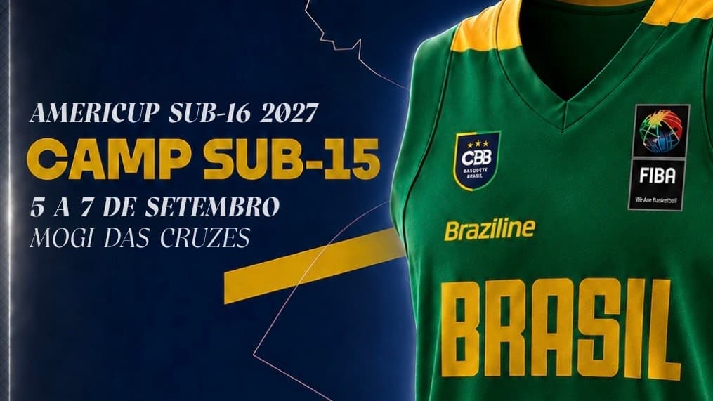 Camp Sub-15 segue preparação para a AmeriCup Sub-16 de 2027 com etapa em Mogi das Cruzes