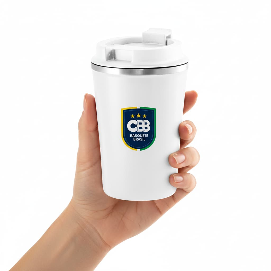 Copo de Viagem Térmico Branco 470ml CBB