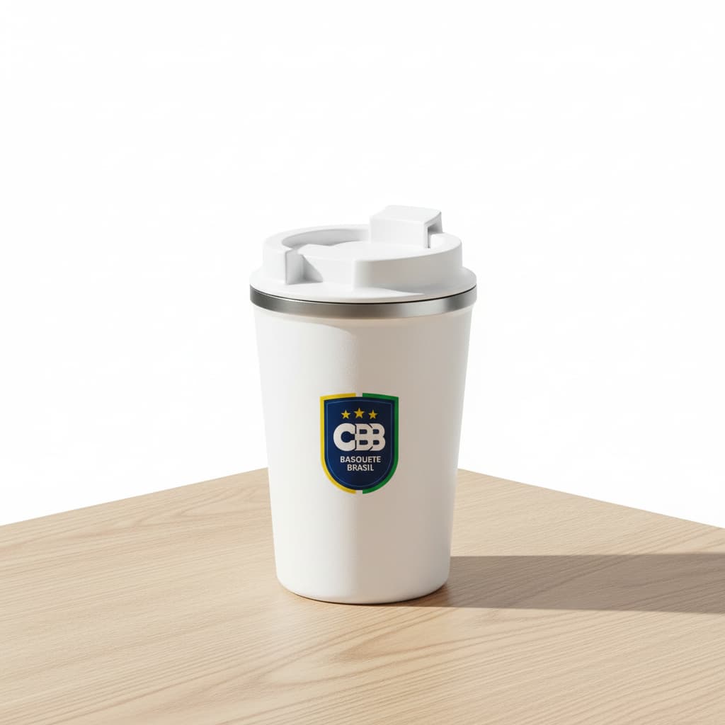 Copo de Viagem Térmico Branco 470ml CBB