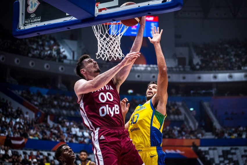 Brasil letonia mundial baloncesto